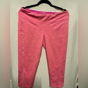 Lilly Pulitzer luxletic pink yoga cropped pant size XL